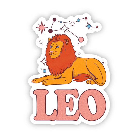 Big Moods - Leo Zodiac Sign Sticker - Dear John