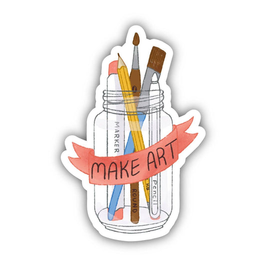Big Moods - Make Art Sticker - Dear John