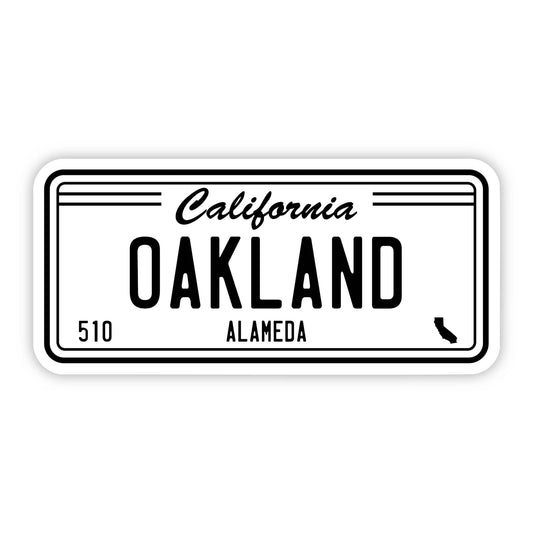 Big Moods - Oakland, CA License Plate Sticker - Dear John