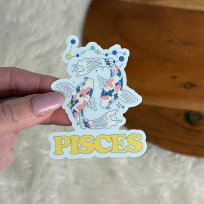 Big Moods - Pisces Astrology Sign Sticker - Dear John