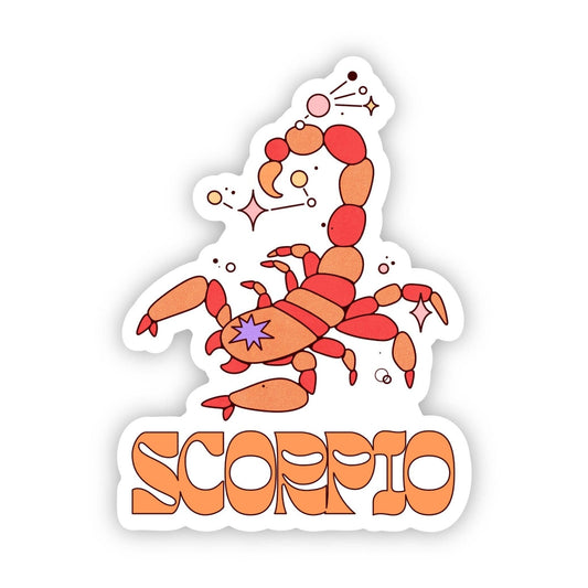 Big Moods - Scorpio Zodiac Sign Sticker - Dear John