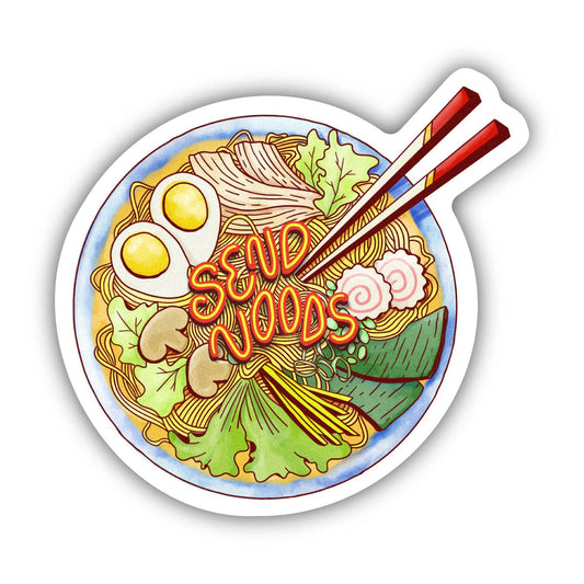 Big Moods - Send Noods Food Pun Sticker - Dear John