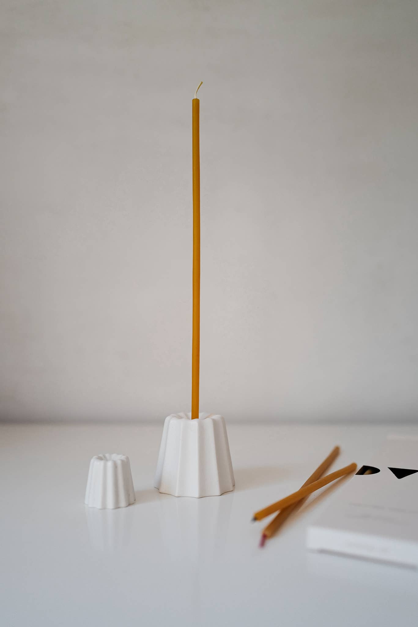 Bigger* Porcelain Candle Holder - Dear John