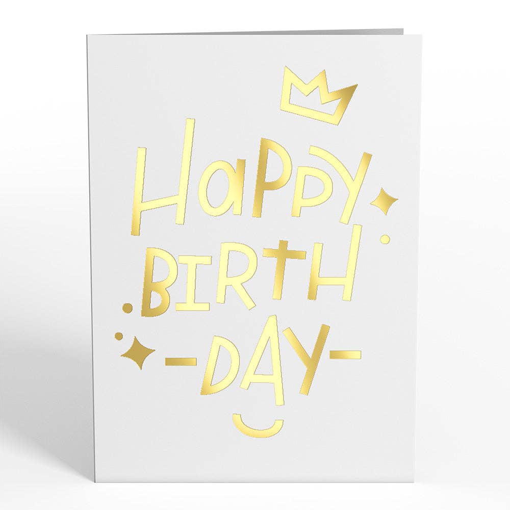 Birthday Cake Bear 12 - Pack: Tinypop Card 2 x 2.8" - Dear John