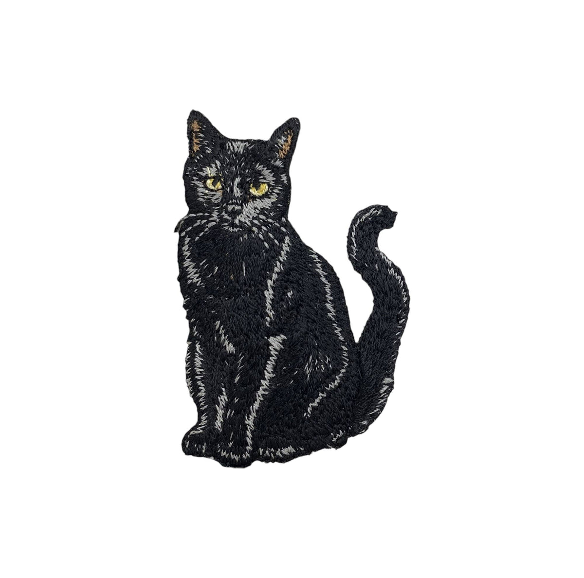 Black Cat, Pets, Animals, Kitten Embroidered Iron on Patch - Dear John