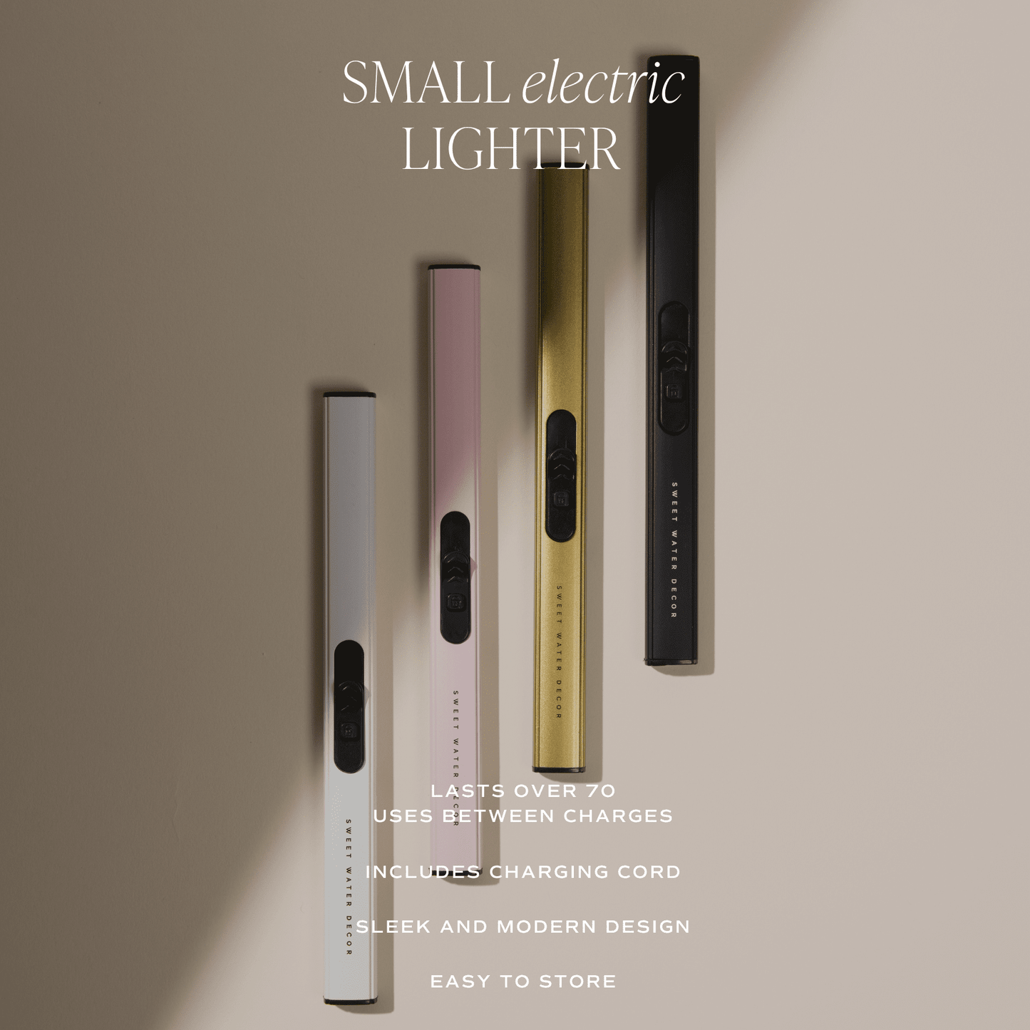 Black Rechargeable Electric Lighter - Dear John