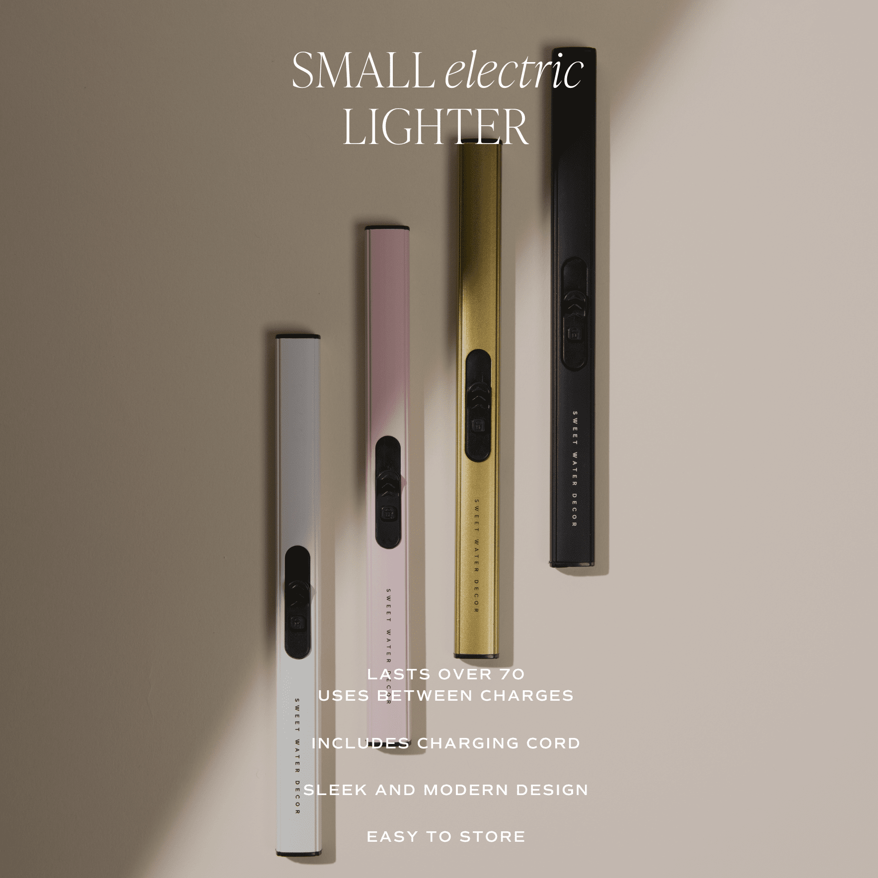 Black Rechargeable Electric Lighter - Dear John