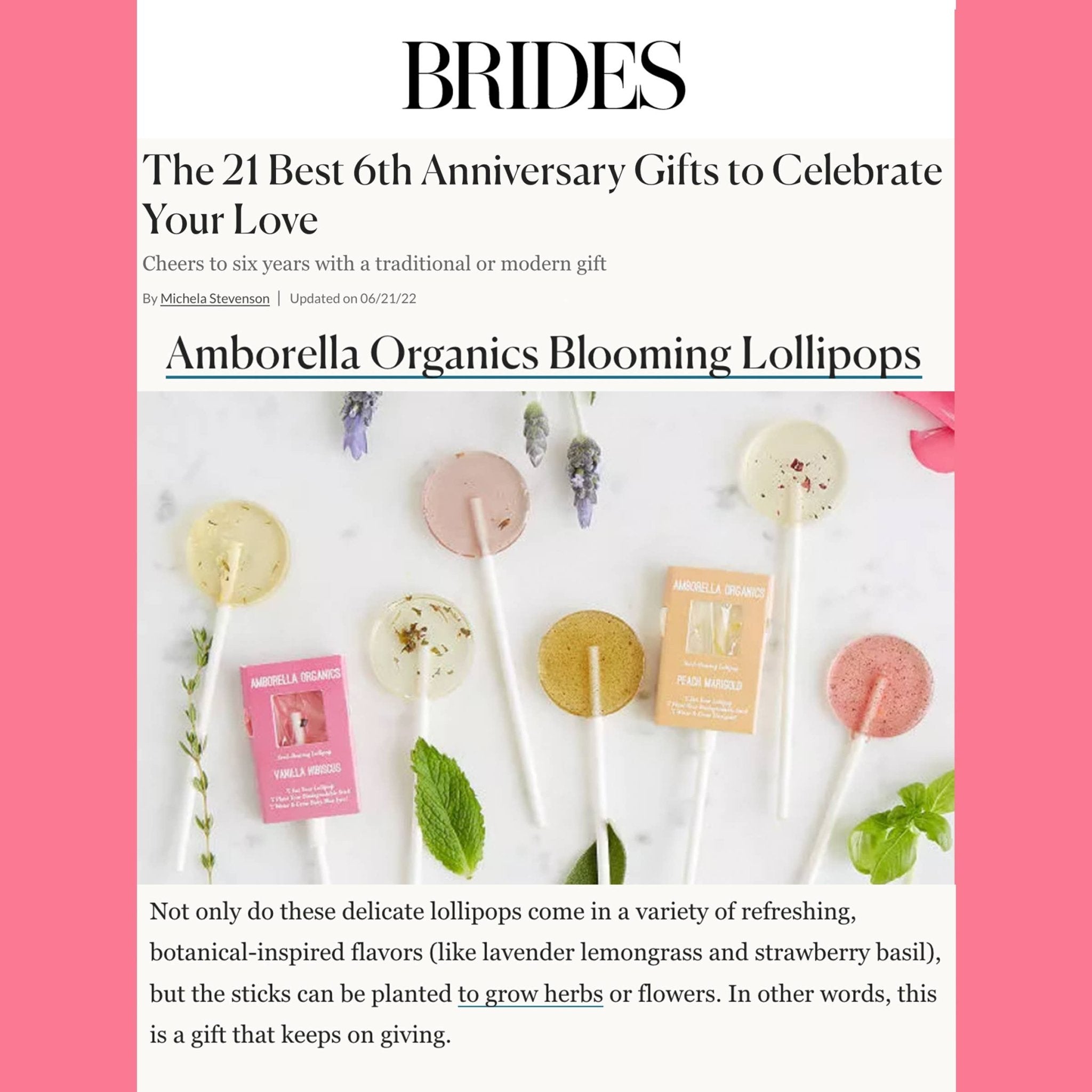 Blooming Lollipop Bundle (Eat, Plant & Grow an Herb/Flower) - Dear John