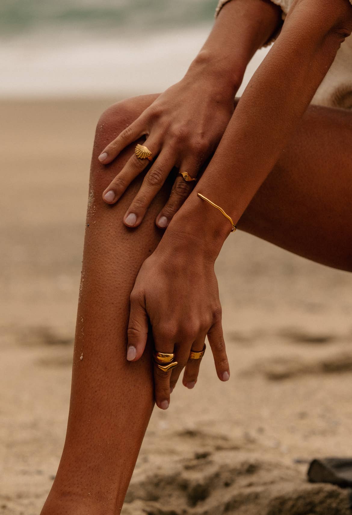 Boem Collection - Lumi Ring | Gold Modern Rectangular Ring - Dear John