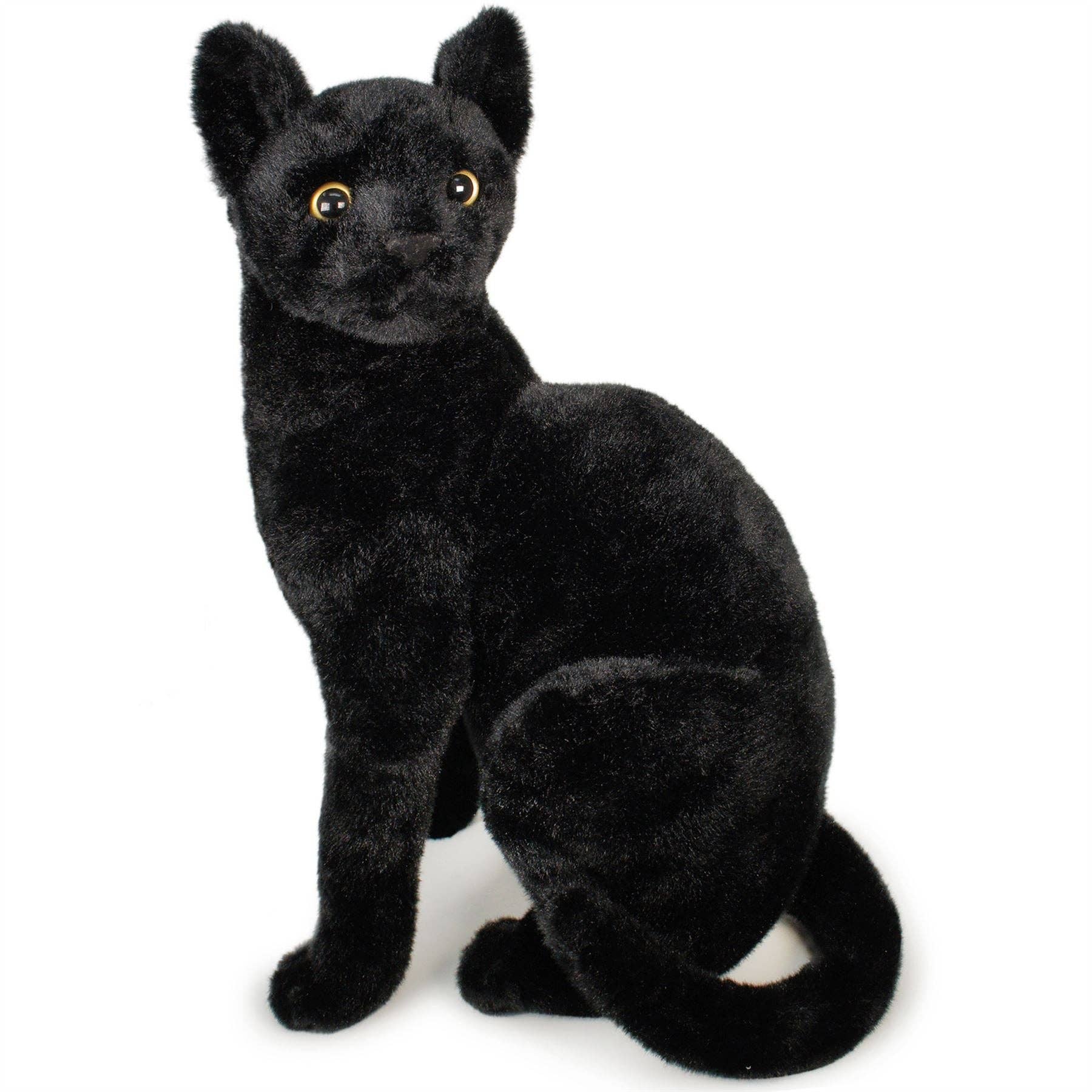 Boone The Black Cat | 13 Inch Stuffed Animal Plush - Dear John