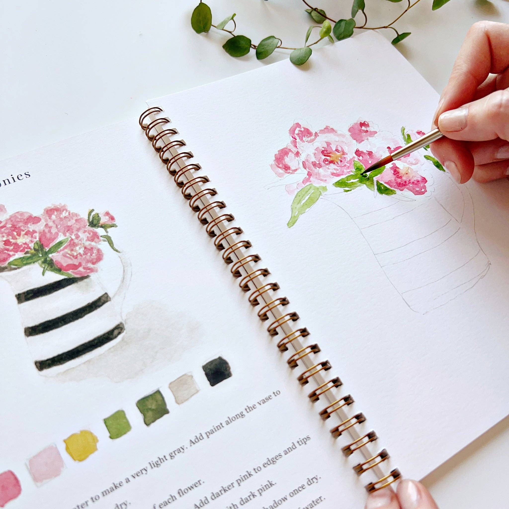 Bouquets watercolor workbook - Dear John