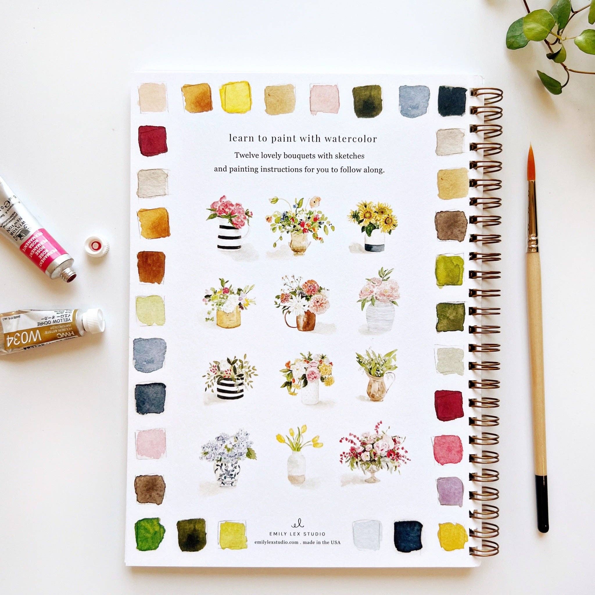 Bouquets watercolor workbook - Dear John