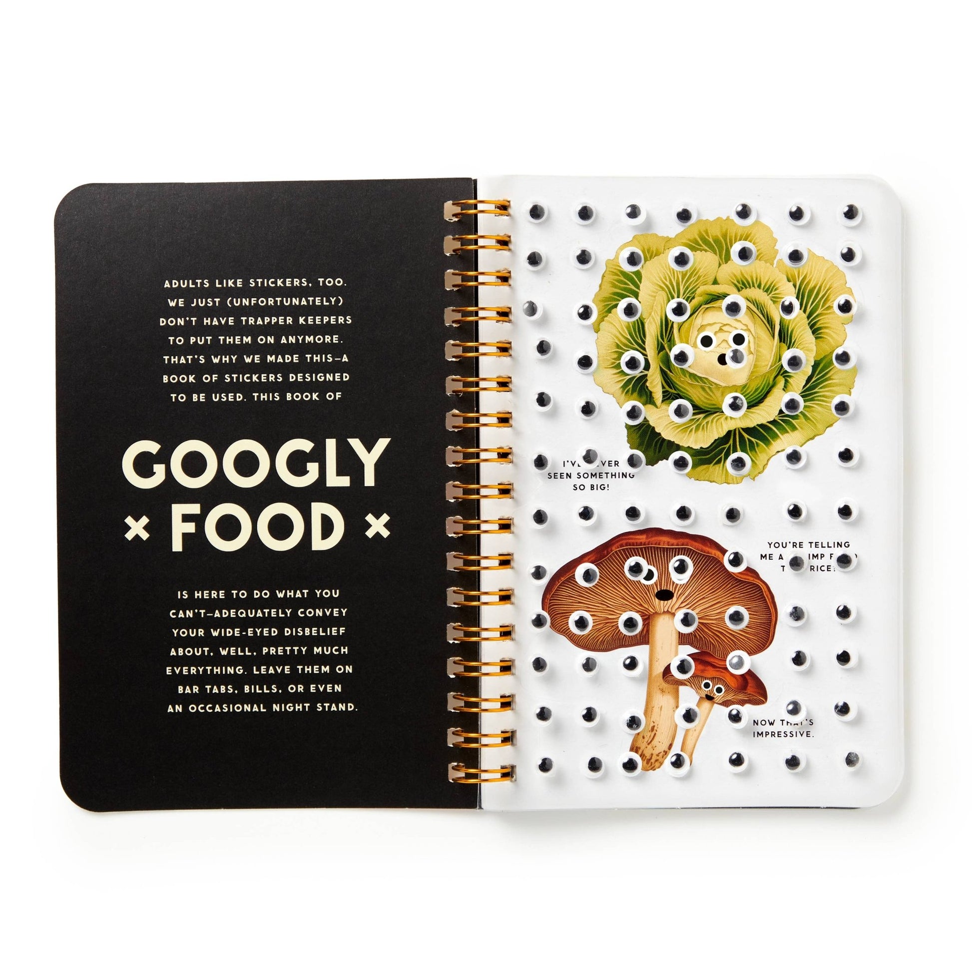 Brass Monkey Googly Food Sticker Book - Dear John