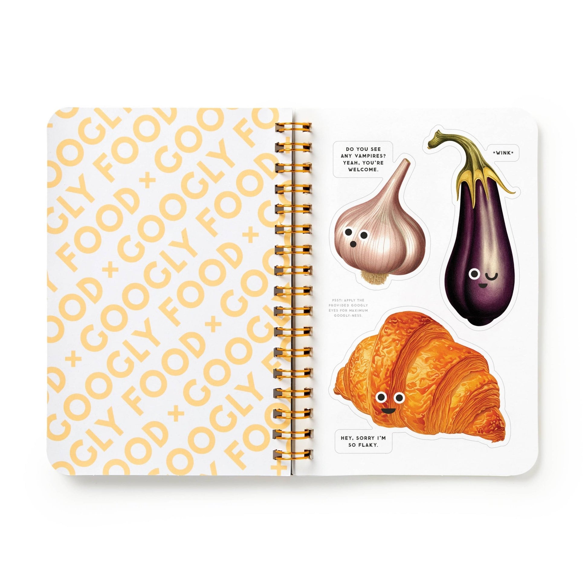 Brass Monkey Googly Food Sticker Book - Dear John