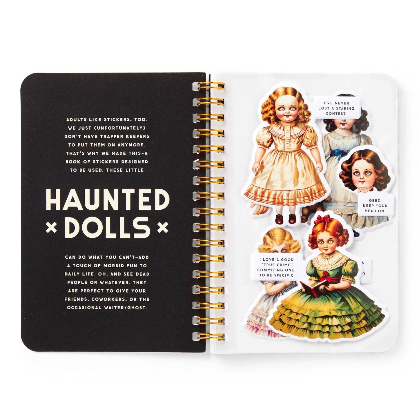 Brass Monkey Haunted Dolls Sticker Book - Dear John