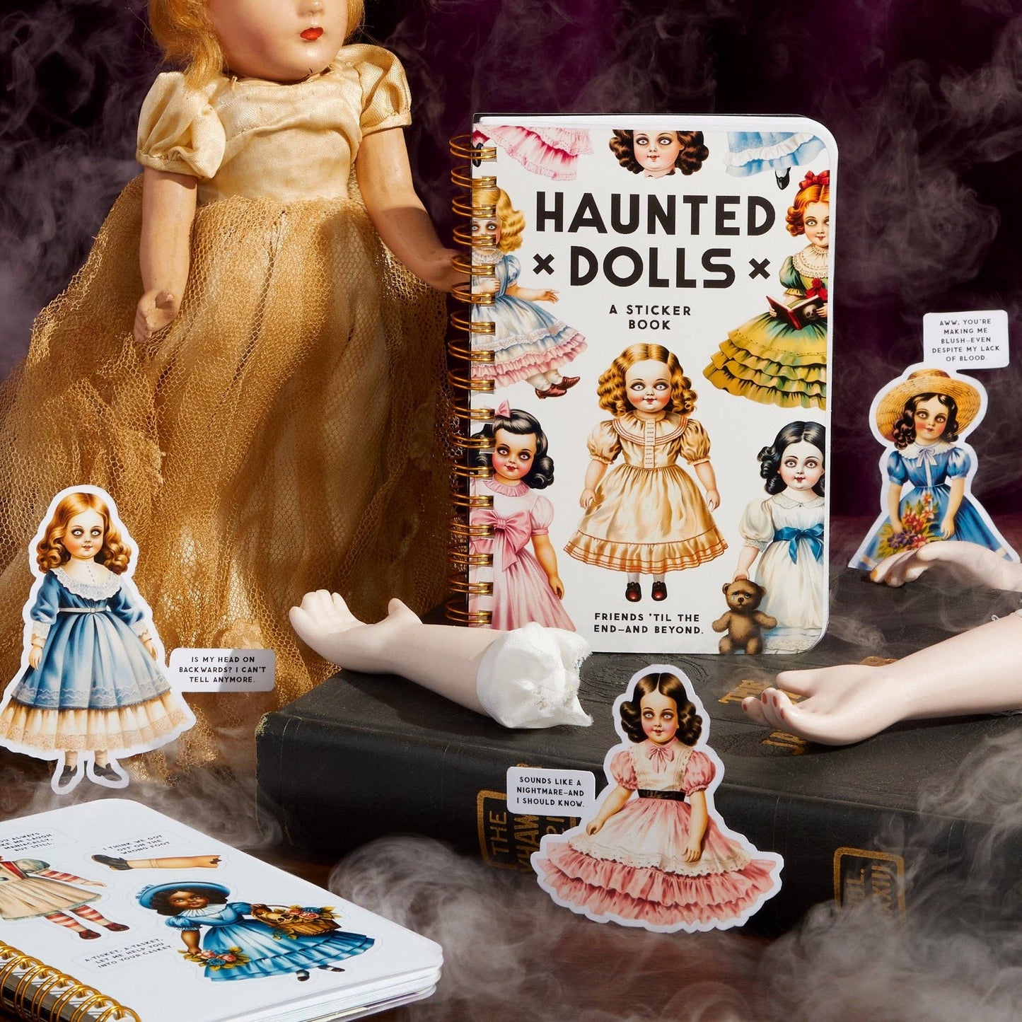Brass Monkey Haunted Dolls Sticker Book - Dear John