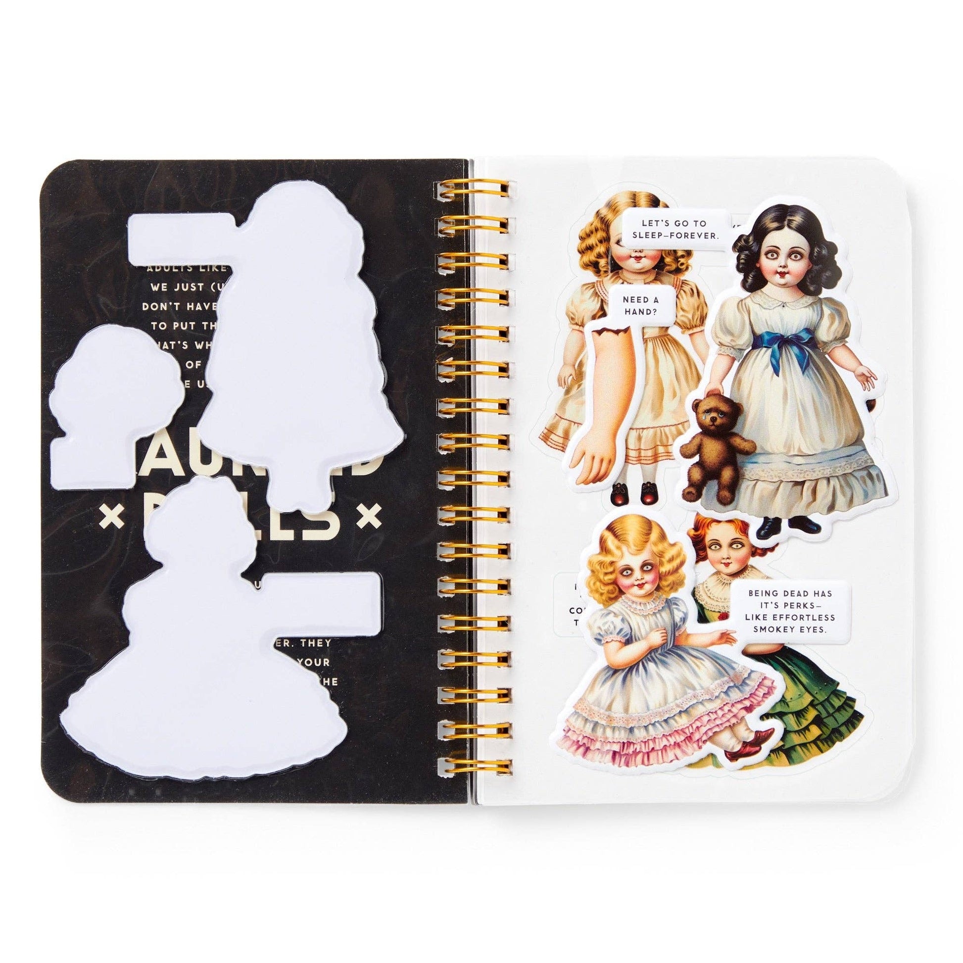 Brass Monkey Haunted Dolls Sticker Book - Dear John