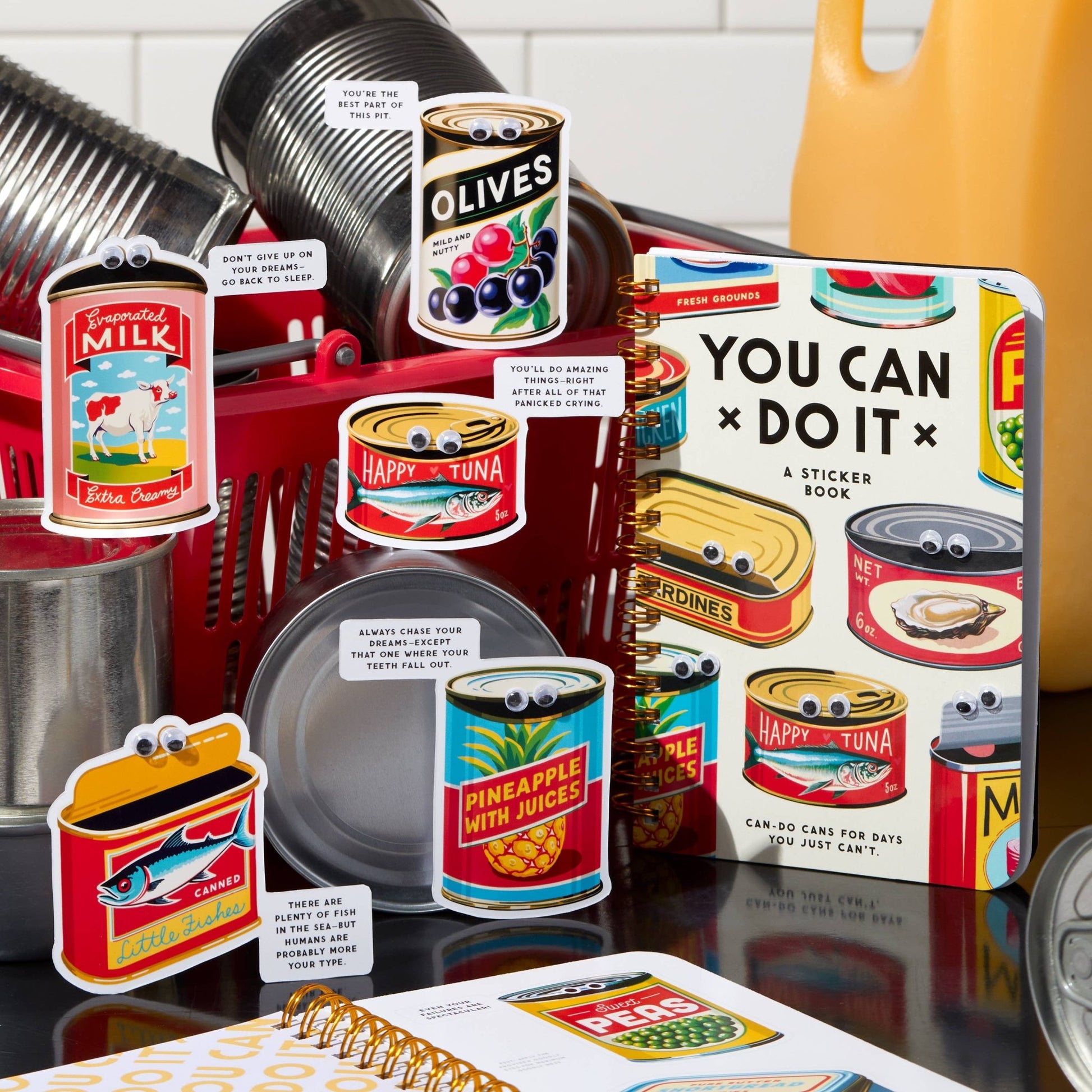 Brass Monkey You Can Do It Googly Sticker Book - Dear John