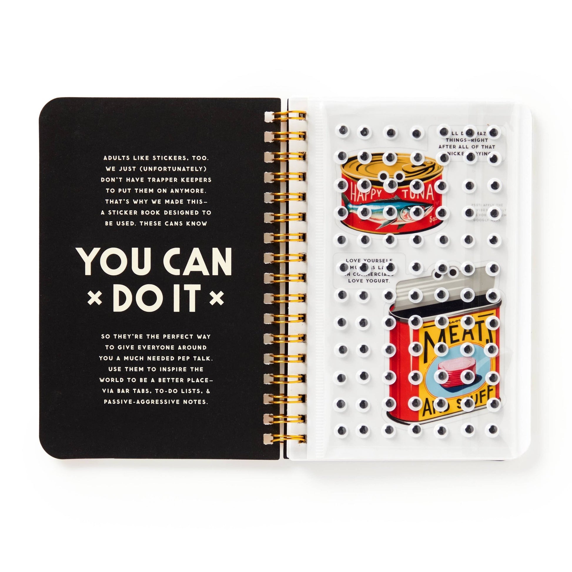 Brass Monkey You Can Do It Googly Sticker Book - Dear John