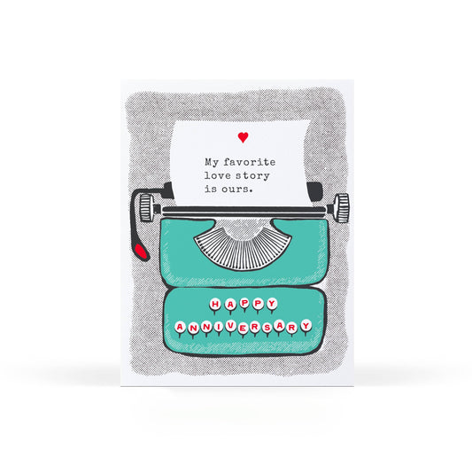 Anniversary Typewriter Greeting Card