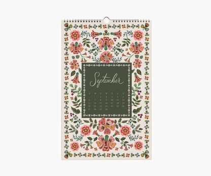 2026 Flora Wall Calendar