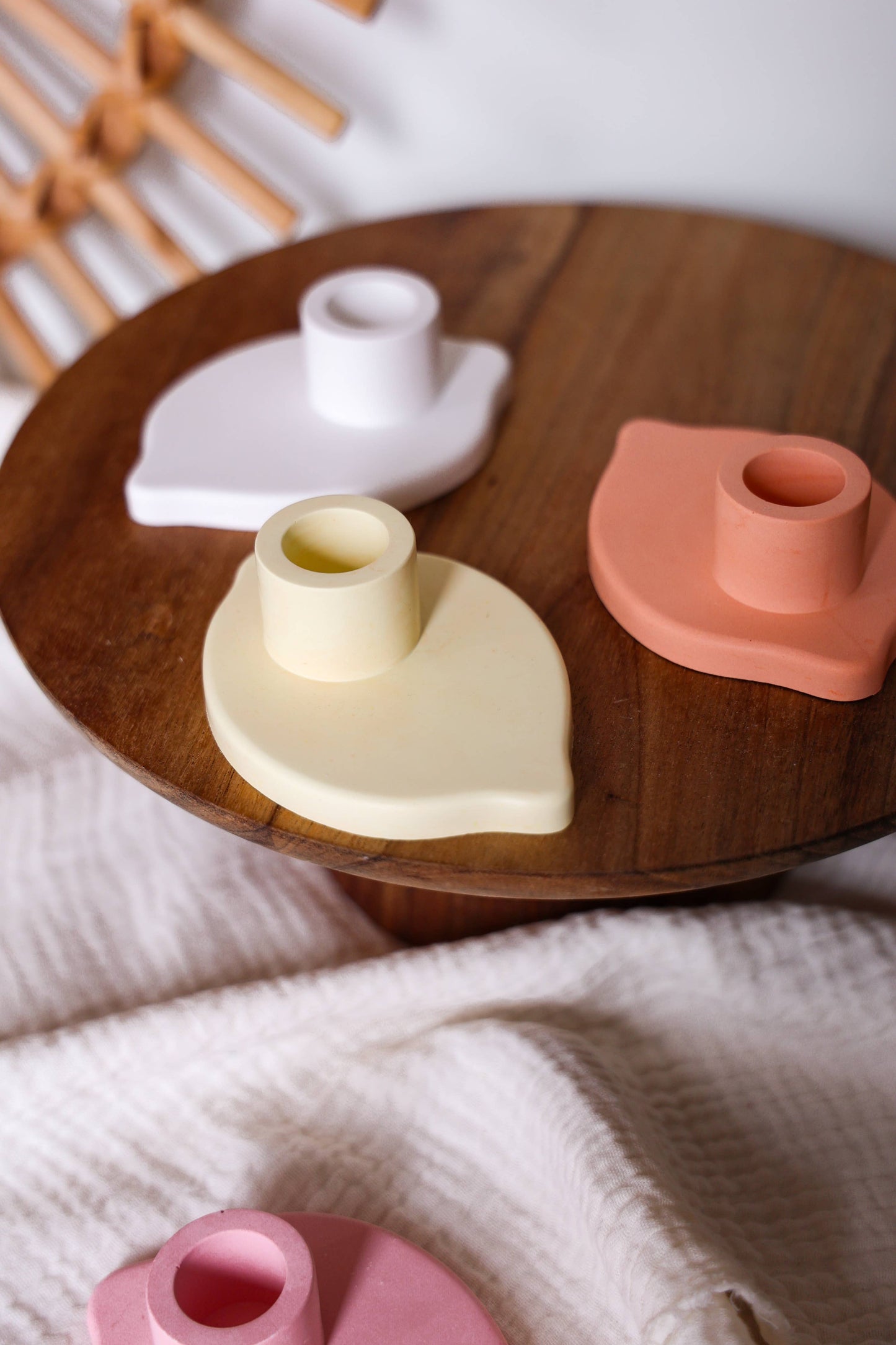 Lemon candle holder