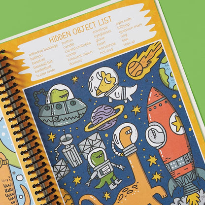 Scratch-Off Hidden Pictures Dinosaur Puzzles — Prehistoric Fun for Kids