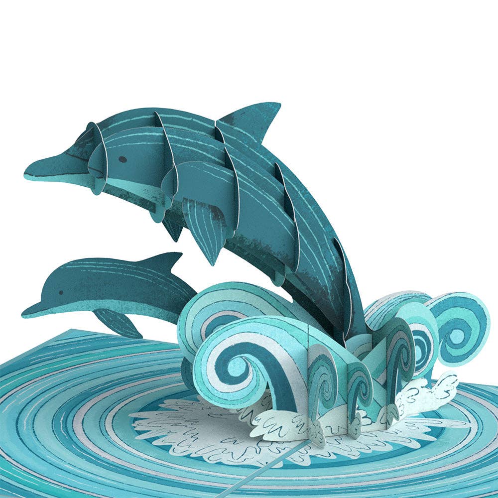 Lovepop Cards - Playful Dolphins 5x7" Pop-Up Card
