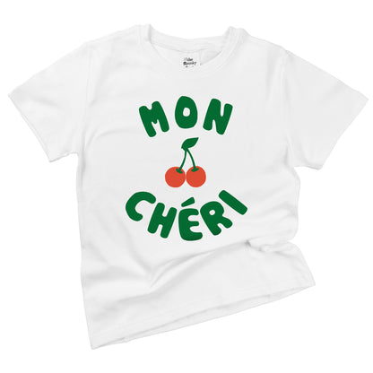 Mon Cheri French Cherry Baby Toddler Organic Graphic T-Shirt