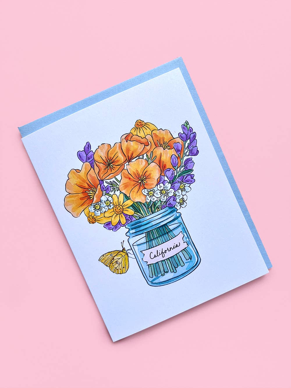 California Native Wildflowers Greeting Card - Dear John