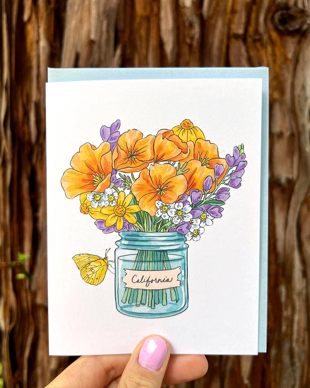 California Native Wildflowers Greeting Card - Dear John
