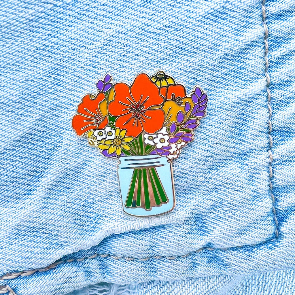 California Wildflower Enamel Pin - Dear John