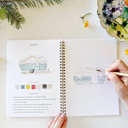 Camping watercolor workbook - Dear John