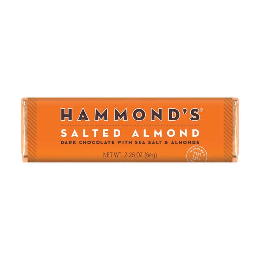 Candy Bar - Dark Chocolate - Natural Salted Almond - 2.25 oz - Dear John