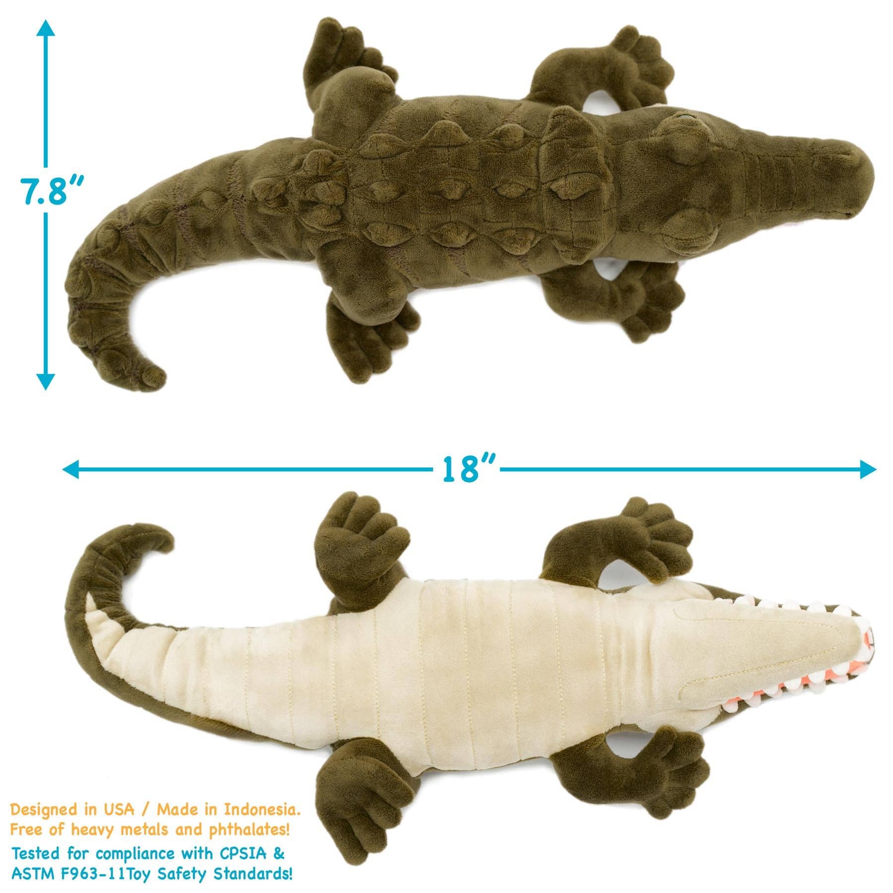 Carioca The Crocodile - 18 Inch Stuffed Animal Plush - Dear John