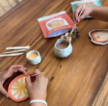 Kids DIY Clay Kit — Make & Paint Your Own Trinket Dishes