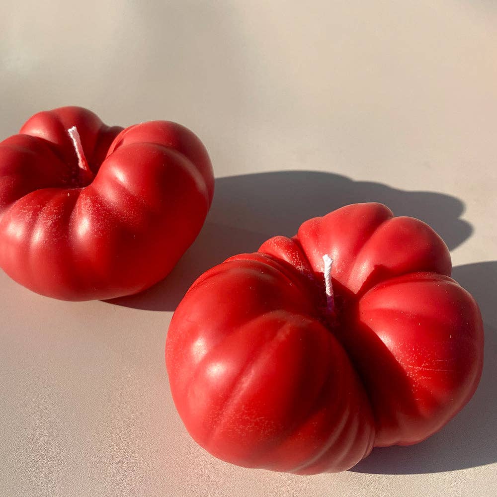 Heirloom Tomato Candle — Tomato Leaf Scent, 100% Soy (Hand-Poured)