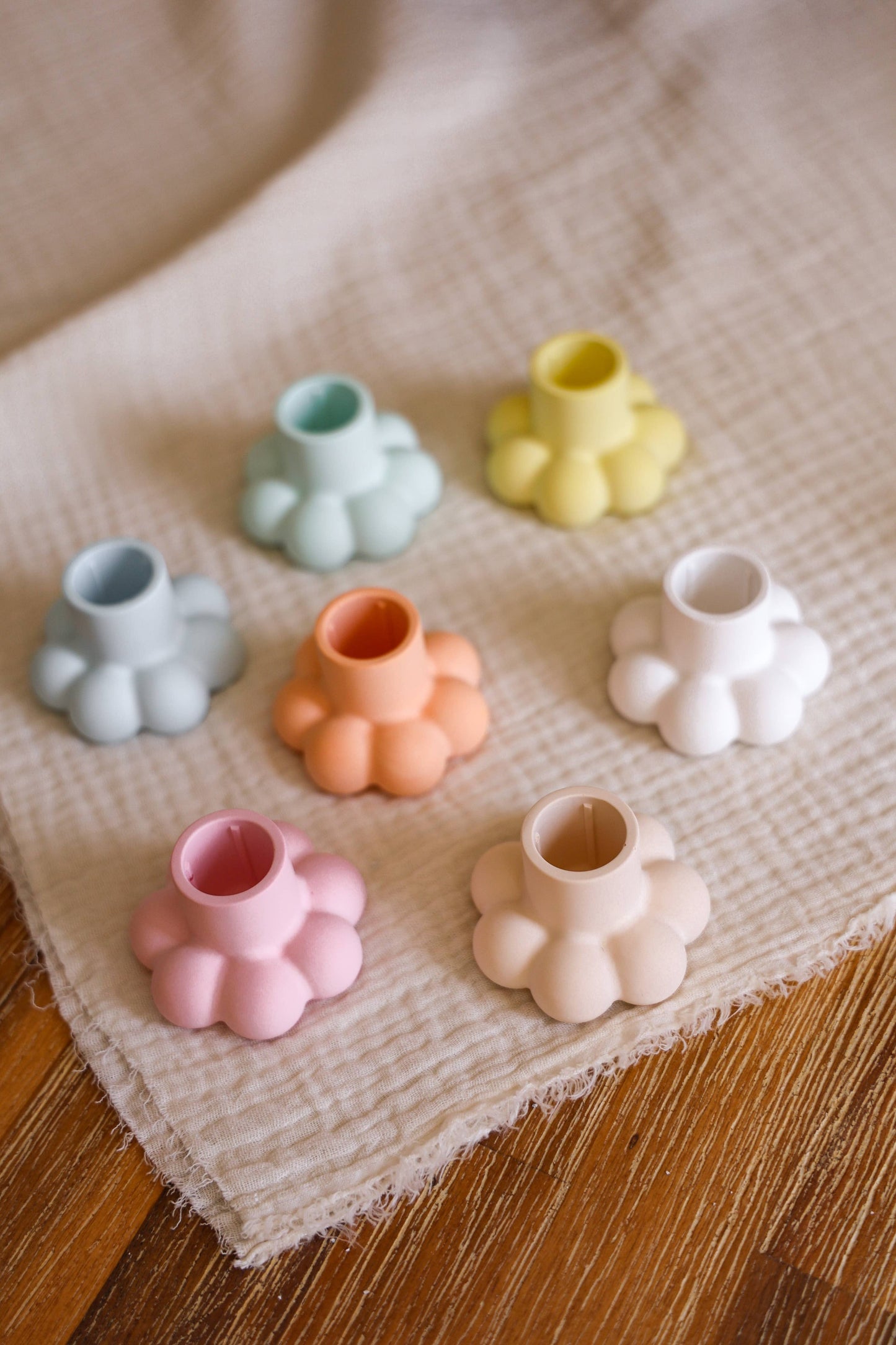 Bubble candle holder - handmade