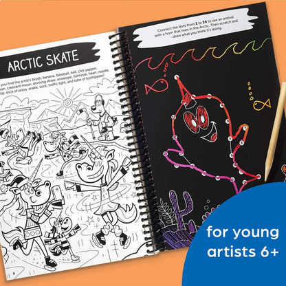 Unicorn Scratch & Solve Activity Book — Hidden Pictures Fun!