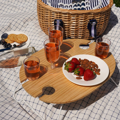 Central Park Willow Picnic Basket Set for Four - Dear John