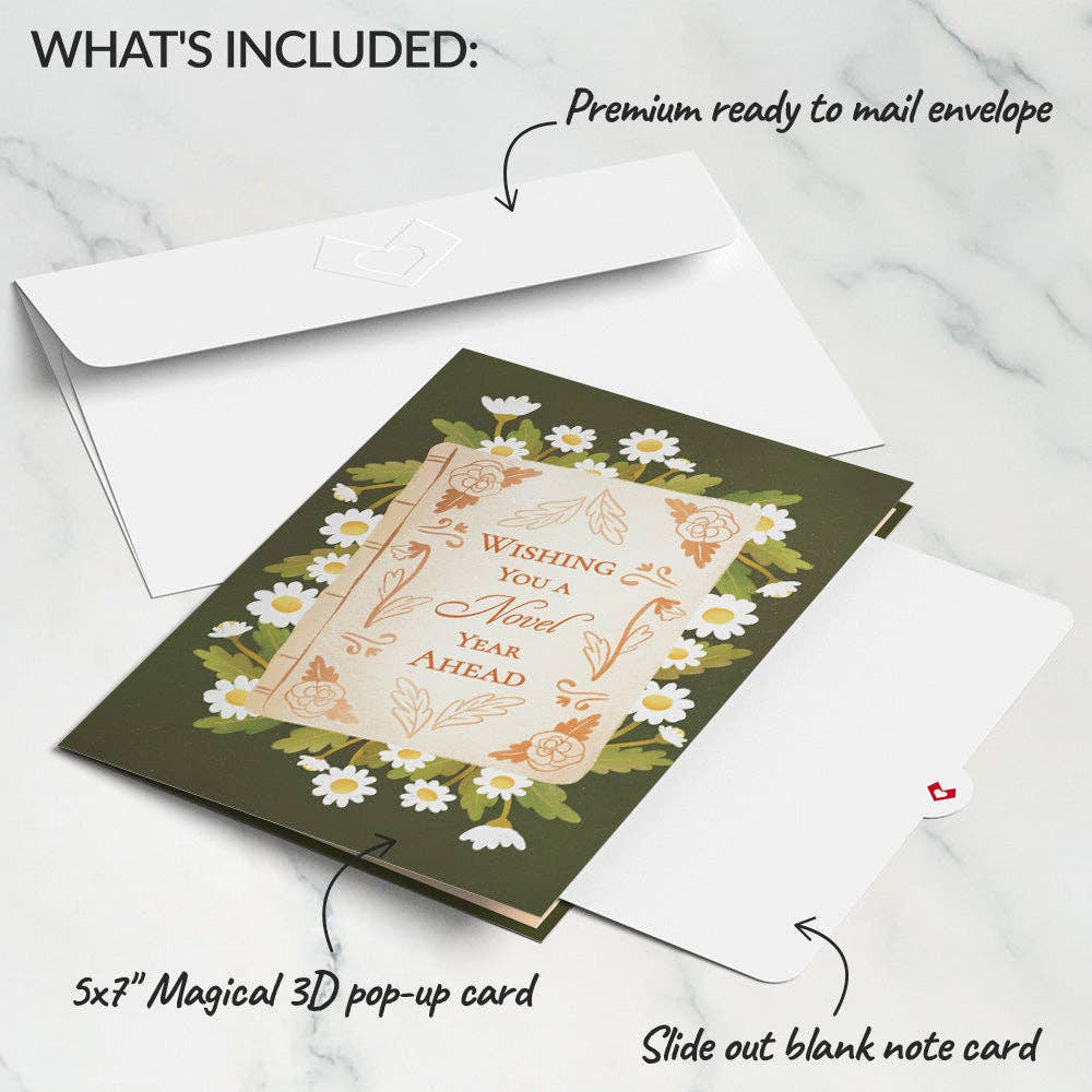 Cheers to a New Chapter 5x7" Birthday Pop - Up Card - Dear John
