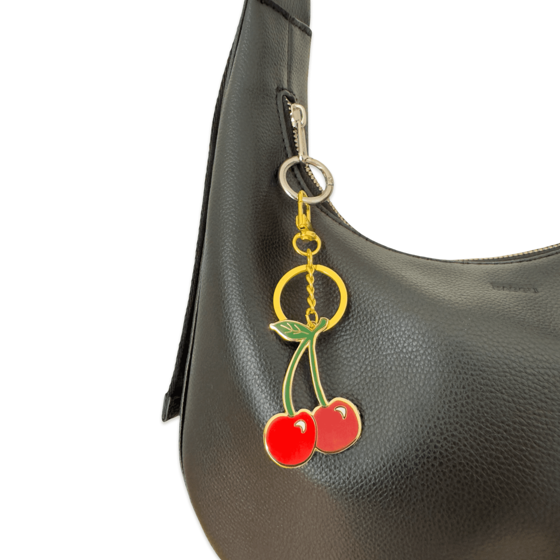 Cherries Enamel Bag Charm & Keychain - Dear John
