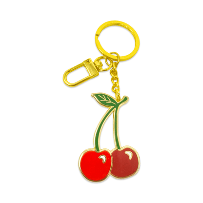Cherries Enamel Bag Charm & Keychain - Dear John