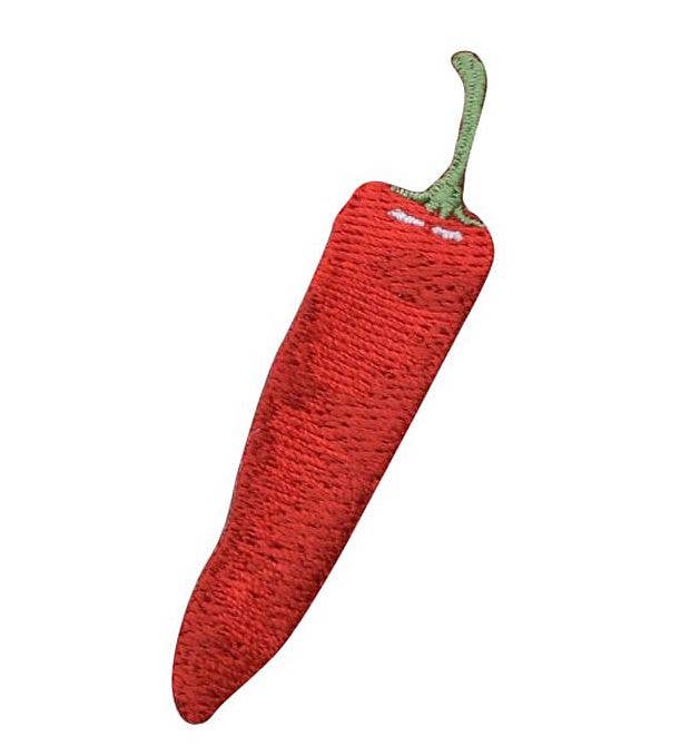 Chili Pepper, Red Hot Jalapeno Embroidered Iron on Patch - Dear John