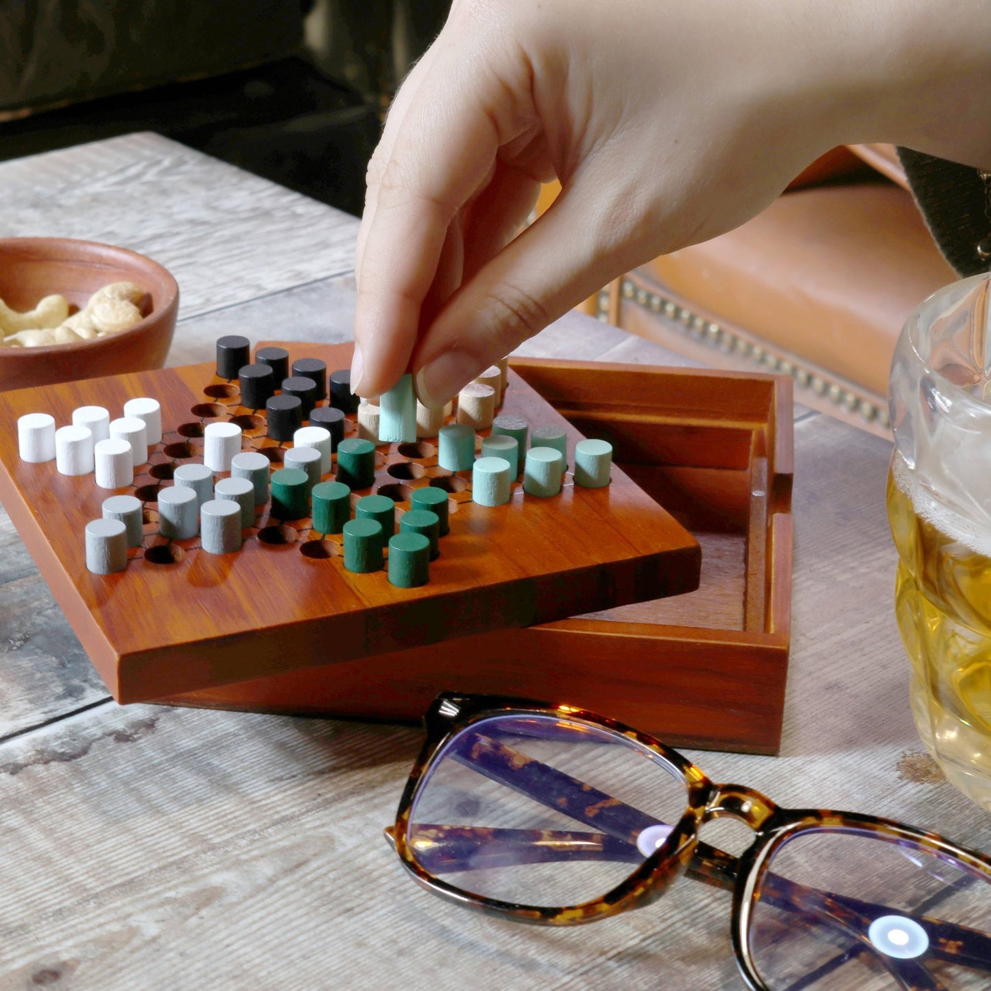 Chinese Checkers - Wooden Game - Dear John