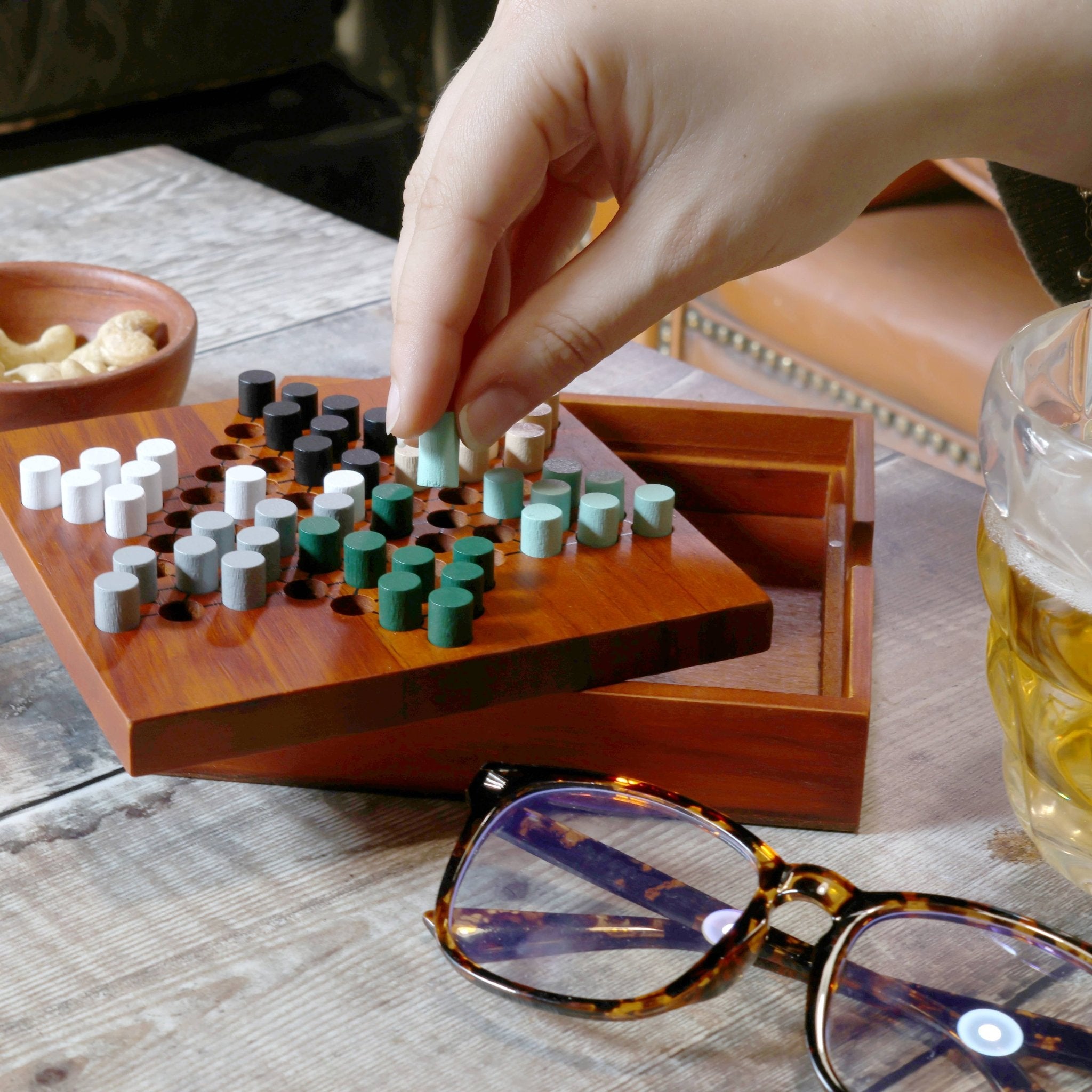 Chinese Checkers - Wooden Game - Dear John