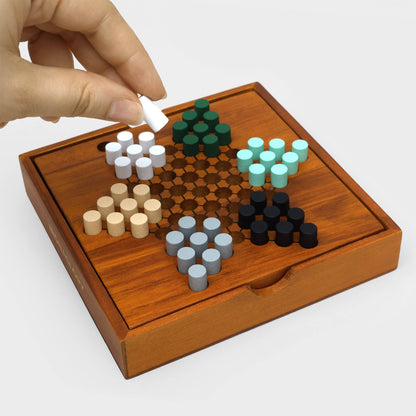 Chinese Checkers - Wooden Game - Dear John