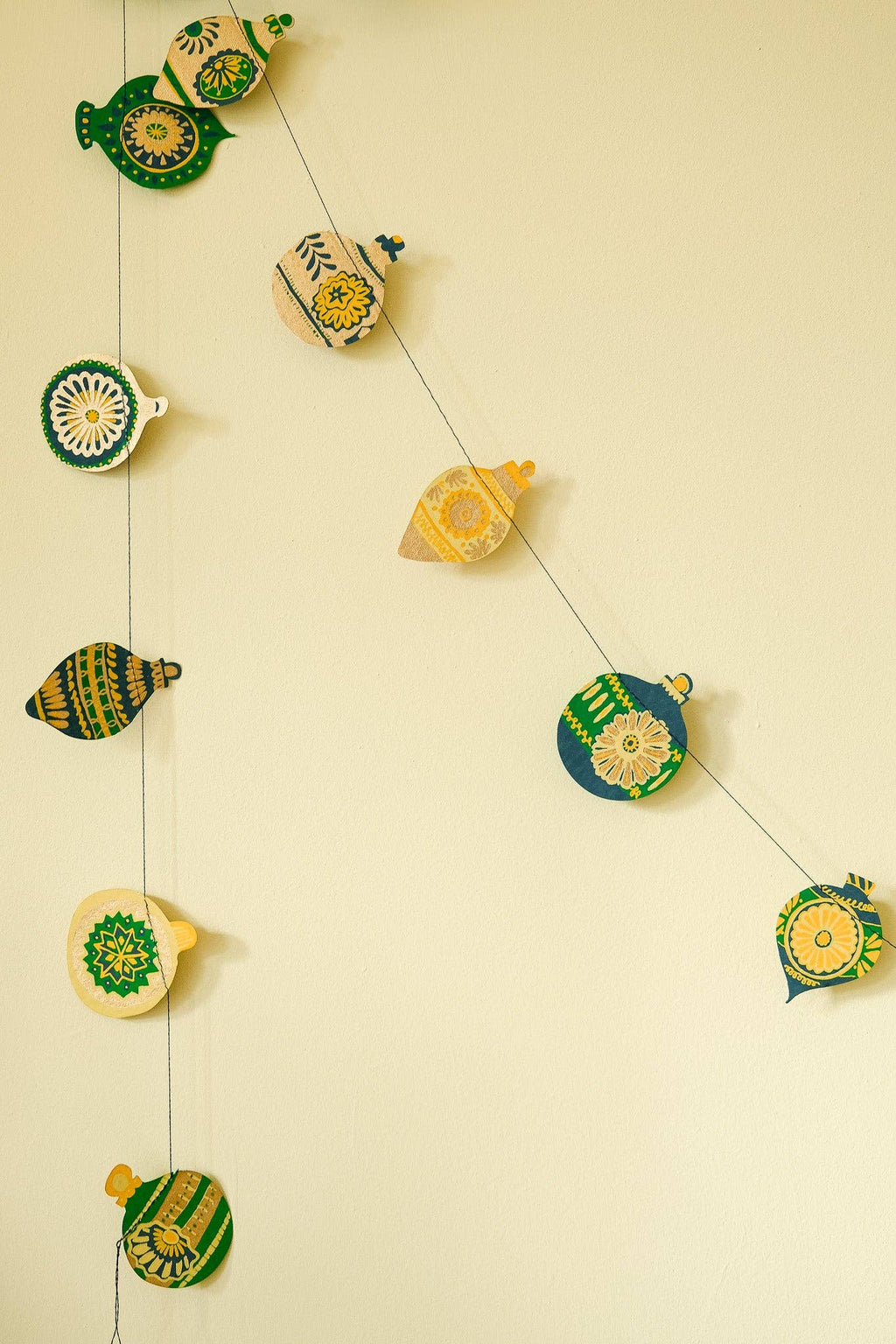 Christmas Ornaments Sewn Garland - Dear John