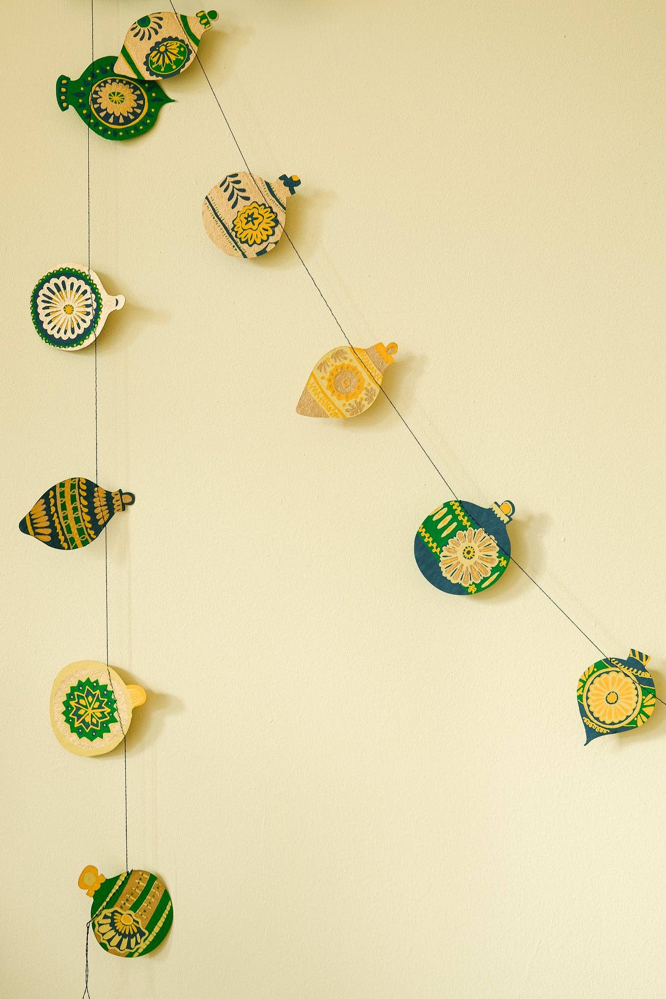 Christmas Ornaments Sewn Garland - Dear John