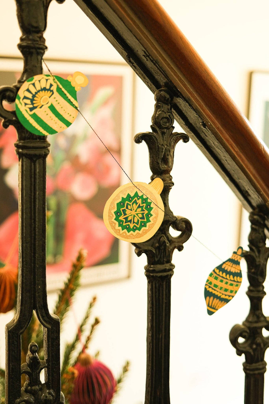 Christmas Ornaments Sewn Garland - Dear John